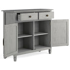 WYNDENHALL Hampshire 40 Wide Solid Wood Traditional Entryway Storage Cabinet - 40w x 15d x 36 h