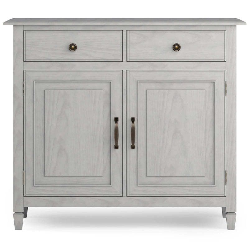 WYNDENHALL Hampshire 40 Wide Solid Wood Traditional Entryway Storage Cabinet - 40w x 15d x 36 h