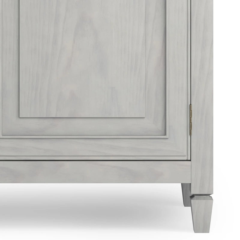 WYNDENHALL Hampshire 40 Wide Solid Wood Traditional Entryway Storage Cabinet - 40w x 15d x 36 h