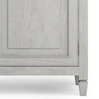 WYNDENHALL Hampshire 40 Wide Solid Wood Traditional Entryway Storage Cabinet - 40w x 15d x 36 h