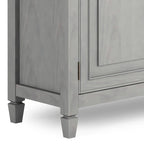 WYNDENHALL Hampshire 40 Wide Solid Wood Traditional Entryway Storage Cabinet - 40w x 15d x 36 h