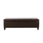 York Bonded Leather Storage Ottoman Bench by Christopher Knight Home