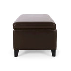 York Bonded Leather Storage Ottoman Bench by Christopher Knight Home
