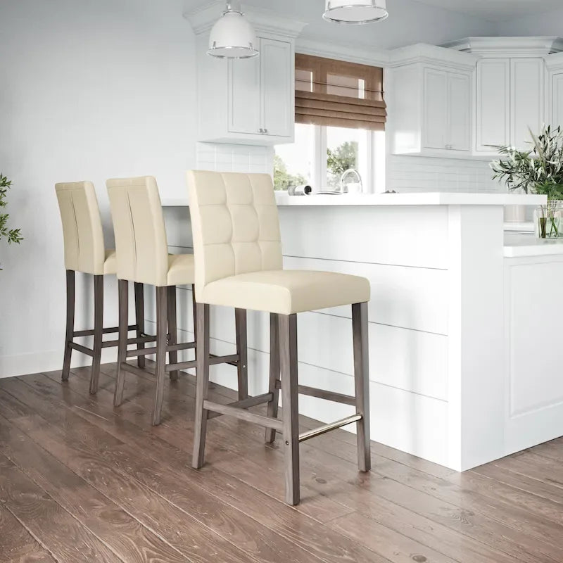 Leila Upholstered 31 Bar Height Barstool