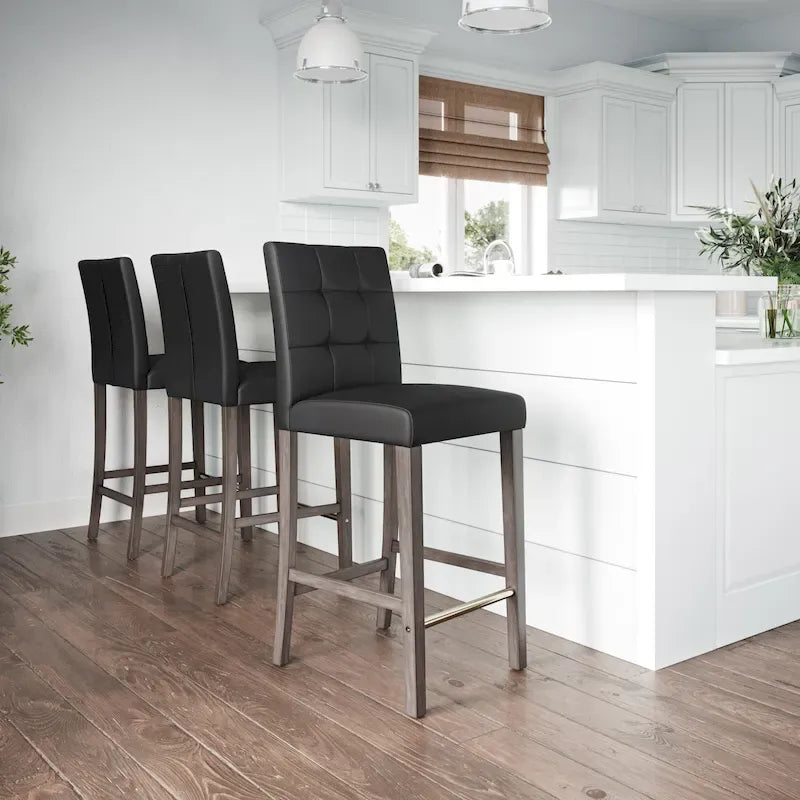 Leila Upholstered 31 Bar Height Barstool