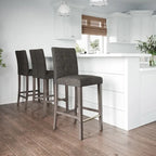 Leila Upholstered 31 Bar Height Barstool
