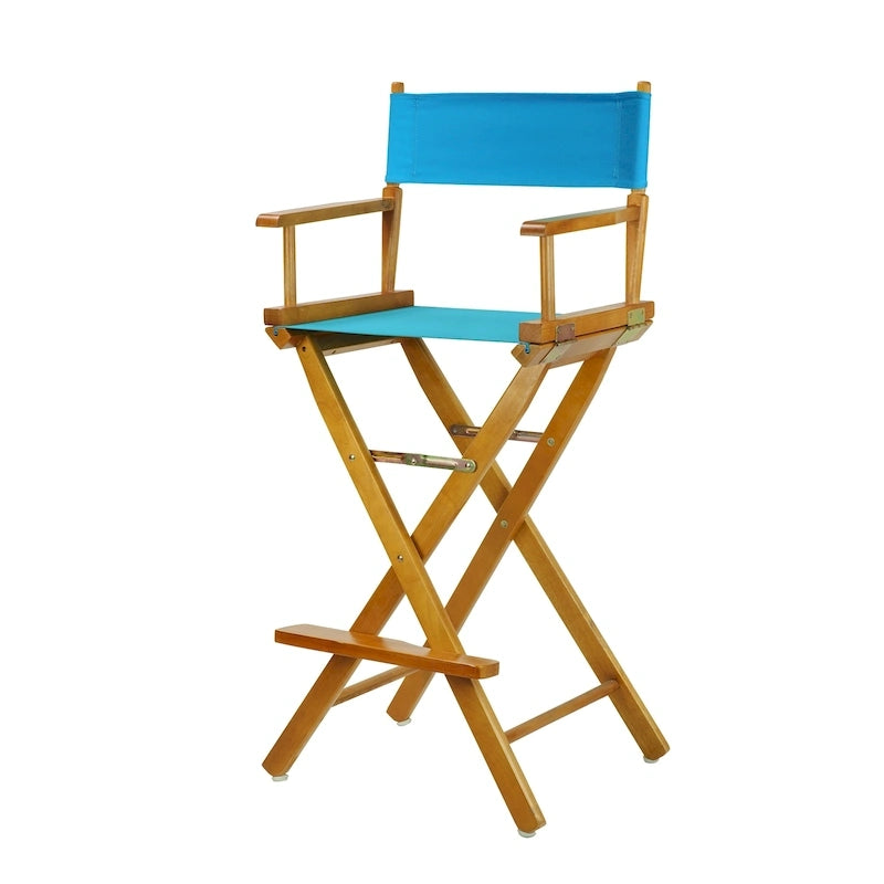 Honey Oak Frame 30-inch Director's Chair