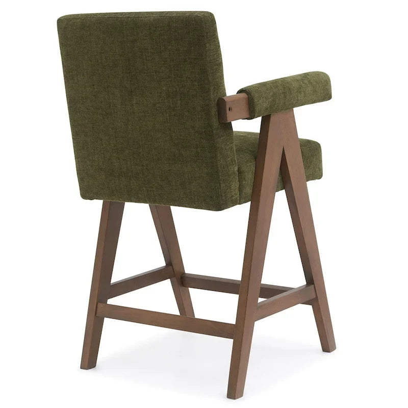 Contemporary Upholstered Counter Height Stools Single