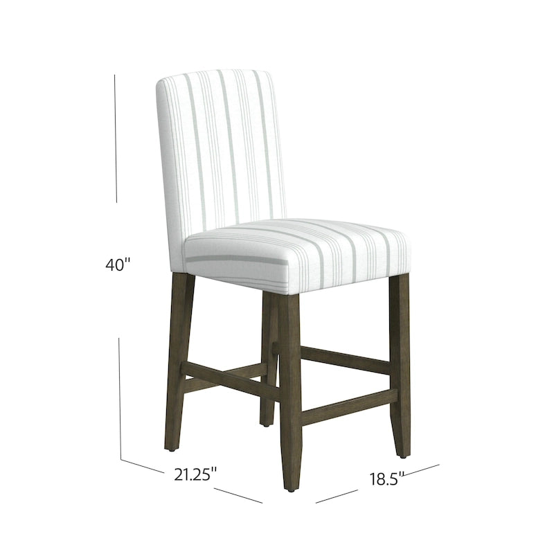 HomePop Curved Back 24 Counter Stool - 24 inches