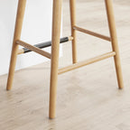 Barker Boucle Upholstered Barstool, Backless Counter Height Stool with Cushion