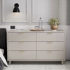 Manhattan Comfort Granville 55.07 Modern Double Wide 6 Drawer Dresser