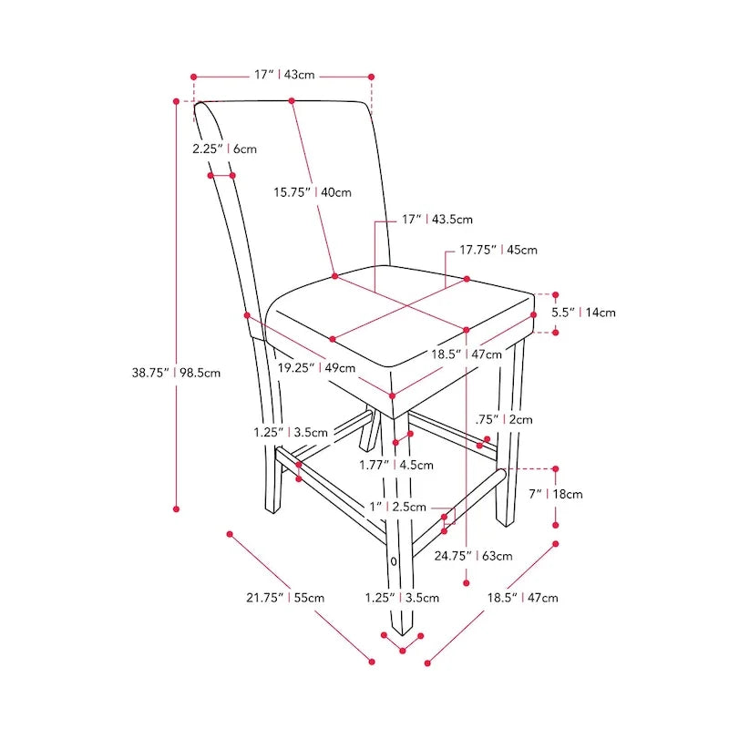 Laura Upholstered 25 Counter Height Bar Stool