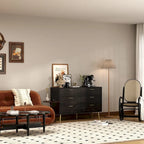 FUFU&GAGA Modern Double 6-Drawer Dresser Chest Of Drawers Cabinet