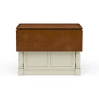 Monarch Off-White Wood Kitchen Island by Homestyles - 48 x 36 x 25
