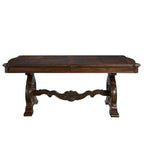 Richland 96 Inch Traditional Dining Table, Brown