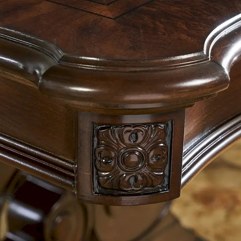 Richland 96 Inch Traditional Dining Table, Brown
