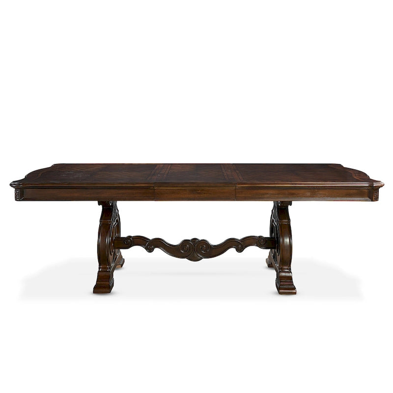 Richland 96 Inch Traditional Dining Table, Brown