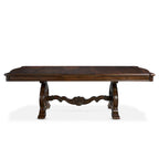 Richland 96 Inch Traditional Dining Table, Brown