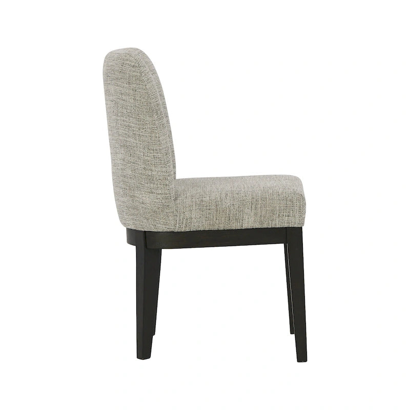Burkhaus Dark Brown Dining Upholstered Side Chair, Set of 2 - 20.5 W x 24 D x 35.5 H