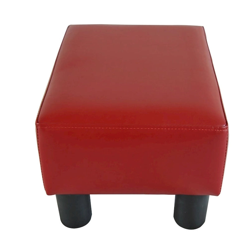 Meadow Modern Small Red Ottoman