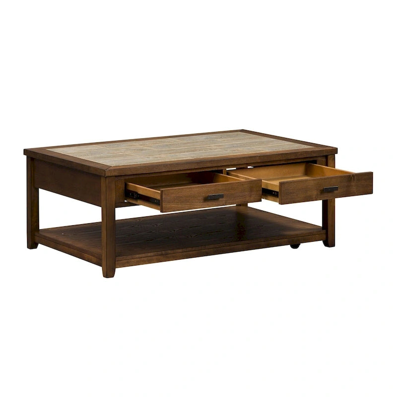 Mesa Valley Tobacco 3 Piece Set (1-Cocktail 2-End Tables)