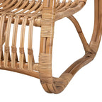 Blanca Modern Bohemian Natural Rattan Accent Chair