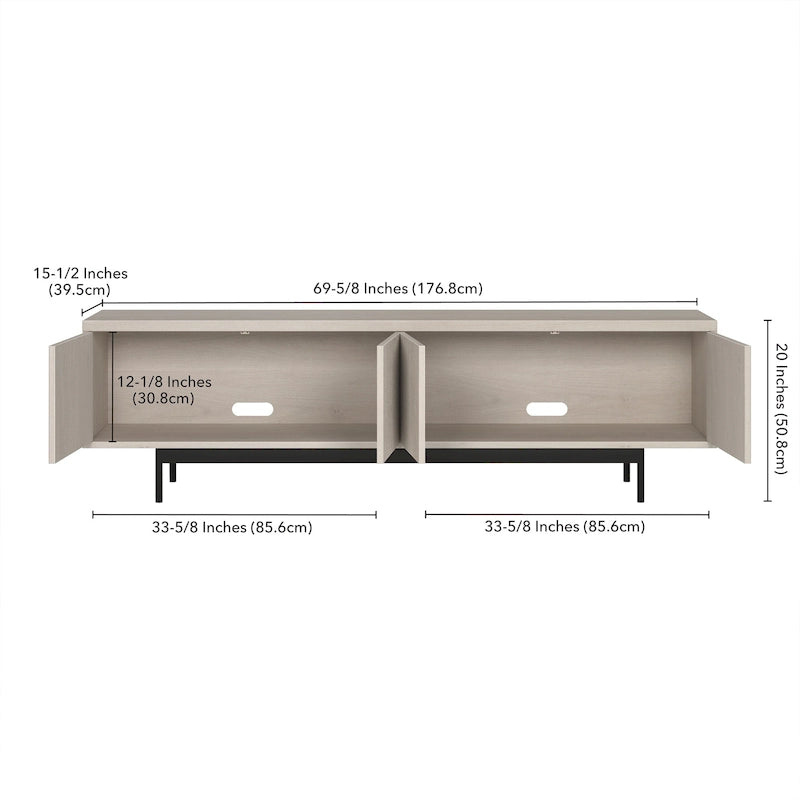 Whitman Rectangular TV Stand for TV's up to 75 - 70 Wide