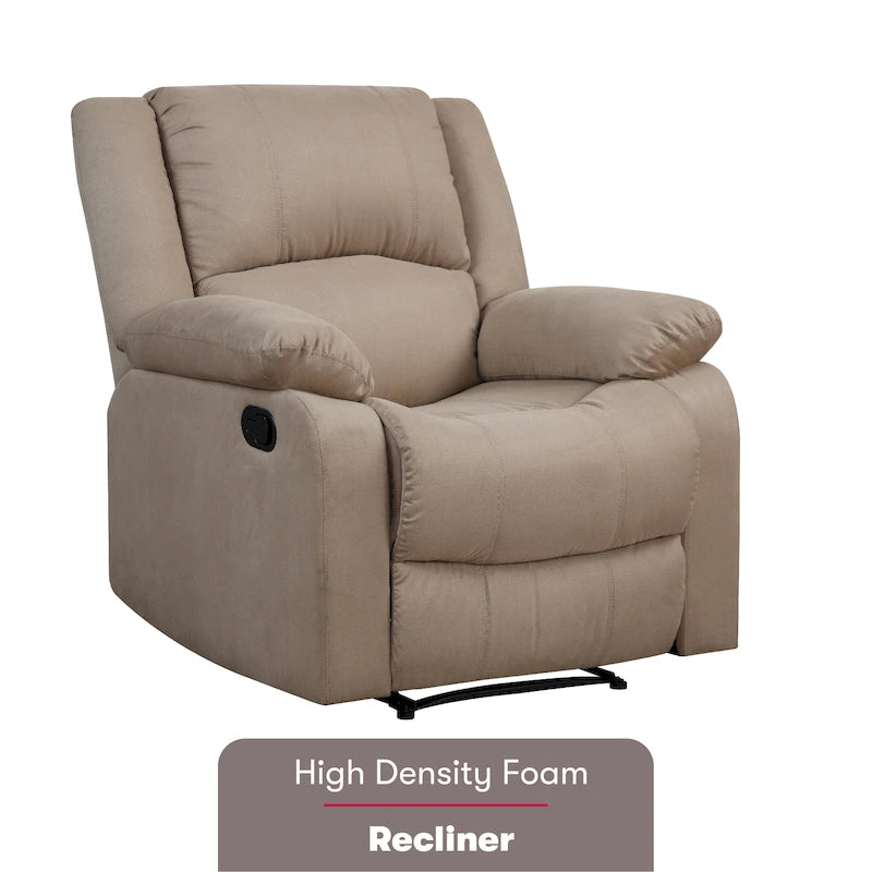Relax A Lounger Porter Microfiber Manual Recliner by iLounge