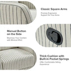 Diana Modern Polyester 360-degree Swivel Rocker Recliner by HULALA HOME
