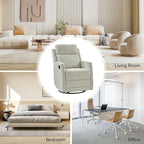 Diana Modern Polyester 360-degree Swivel Rocker Recliner by HULALA HOME