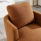 Modern Upholstered Swivel Barrel Chair for Living Room