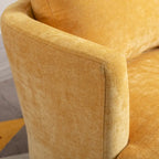 Modern Upholstered Swivel Barrel Chair for Living Room