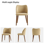 Melisa Upholstered Solid Wood Dining Chair Set of 2 by HULALA HOME