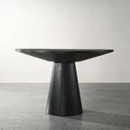 Roundhill Furniture Rocco Contemporary Dining Set, Round Pedestal Table with 4 Chairs