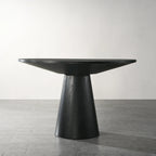 Roundhill Furniture Rocco Contemporary Dining Set, Round Pedestal Table with 4 Chairs