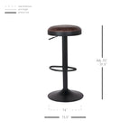 Juno Gaslift Backless Swivel Bar Stool,Set of 2