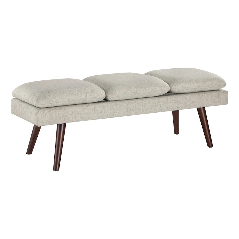 Amanda 54 Mid-Century Bench