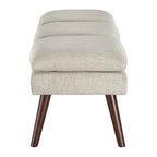 Amanda 54 Mid-Century Bench