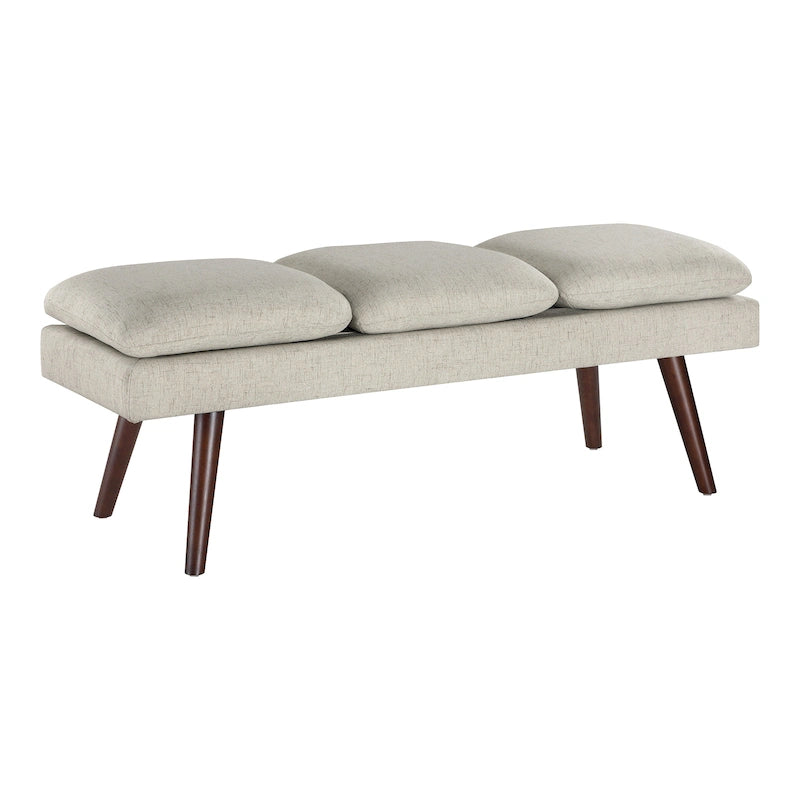 Amanda 54 Mid-Century Bench