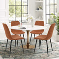 Modern Fabric Upholstered Dining Chairs (Set of 4) - 34x18x18