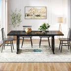 Dining Table for 4-6 People, 63-Inch Large Dining Room Table, High Glossy Finished