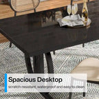 Dining Table for 4-6 People, 63-Inch Large Dining Room Table, High Glossy Finished