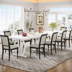 Dining Table for 4-6 People, 63-Inch Large Dining Room Table, High Glossy Finished