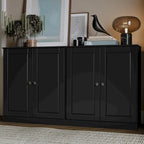 100% Solid Wood Sideboard with Glass or Solid Wood Doors by Palace Imports - 64 x 35.75