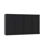 100% Solid Wood Sideboard with Glass or Solid Wood Doors by Palace Imports - 64 x 35.75