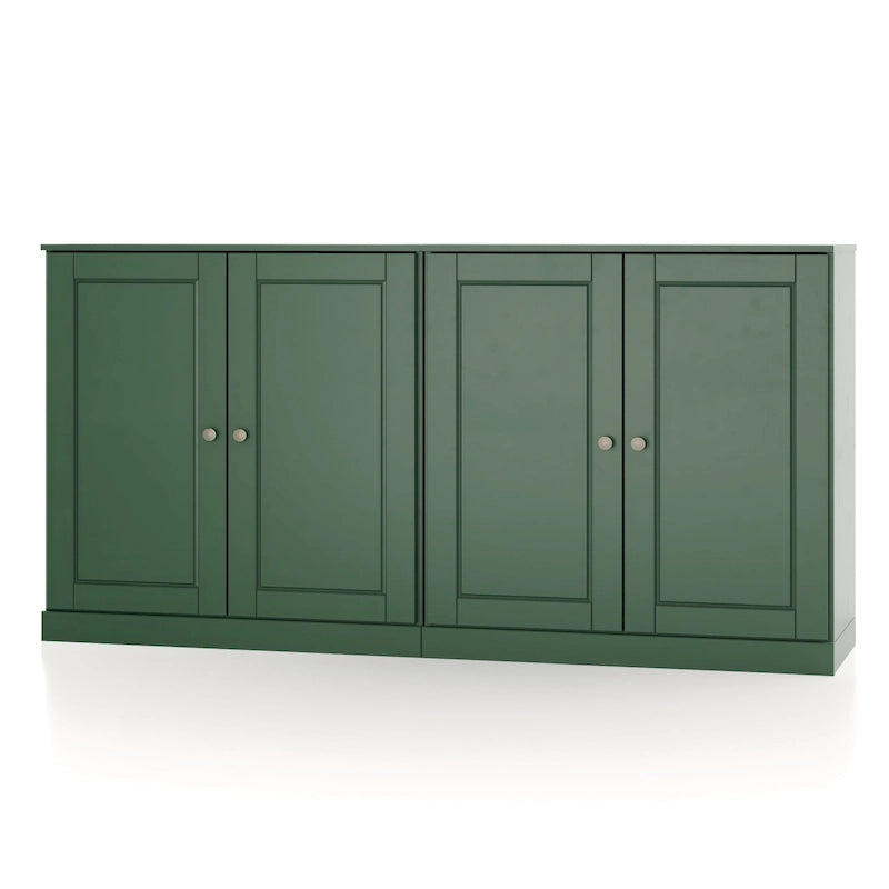 100% Solid Wood Sideboard with Glass or Solid Wood Doors by Palace Imports - 64 x 35.75