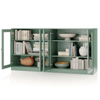100% Solid Wood Sideboard with Glass or Solid Wood Doors by Palace Imports - 64 x 35.75