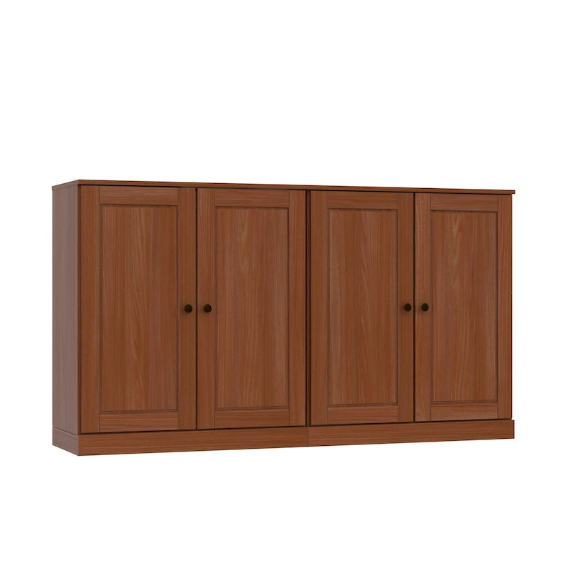 100% Solid Wood Sideboard with Glass or Solid Wood Doors by Palace Imports - 64 x 35.75