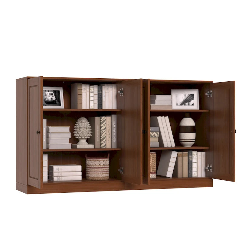 100% Solid Wood Sideboard with Glass or Solid Wood Doors by Palace Imports - 64 x 35.75