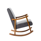 Porthos Home Hayes Fabric Rocking Accent Chair with Rubberwood Legs